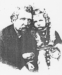Joseph BROOKE jnr b.c.1836 with daughter Mary Eleanor b.1869